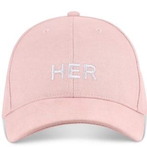 Brand New Burberry Her Baseball Cap Hat Light Pinl